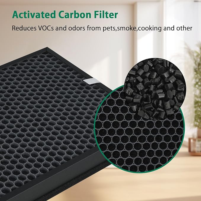 BBT BAMBOOST 300 Replacement Filter Compatible with Coway Airmega Max2 300/300S Air Purifier, 2-in-1 H13 Combined True HEPA and Activated Carbon Filter, Part #AP-1515-FP, 2 Pack