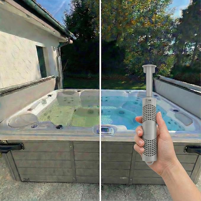 Hot Tub Mineral Silver Ion Cartridge Sticks (3 Gray) for Traditional Spas Care - NOT for Salt/IQ Systems - 12-Month Fresh, Crystal-Clear Water Treatment - Controlled 1.05% Ag+ Release Technology