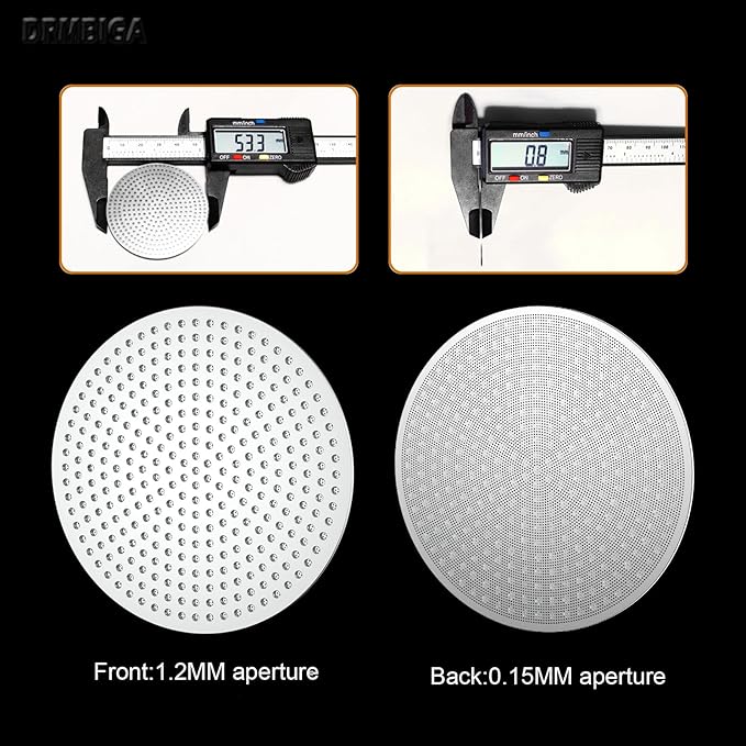 53.3mm Espresso Puck Screen 2 Pack - 3rd Gen Dual-Layer Lower Shower Screen, Reusable Metal Coffee Filter for Breville 54mm Portafilter Basket, 316 Stainless Steel Barista Tool