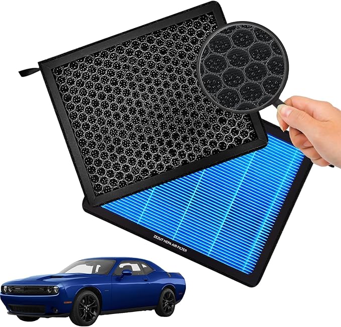 Cabin Air Filter, for Chrysler 300 and Dodge Challenger, Charger 2011-2023 (CF11668)