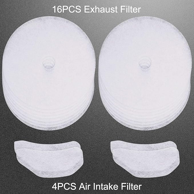 20 PCS Dryer Exhaust Filter for Panda-365 days QA-Lint Filter Cloth Dryer Replacement Include 16 Exhaust Filters & 4 Air Intake Filters fit for Son.ya, A.vant, Magic Chef Dryers-BY AMI PARTS
