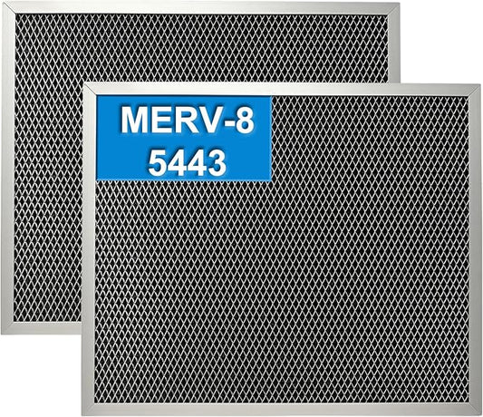 2 Pack 5443 MERV 8 Dehumidifier Filters Compatible with Aprilaire Whole-House Dehumidifiers Models 1830, 1850, 1852, Replacement for Ventilation Models 8191, 8192