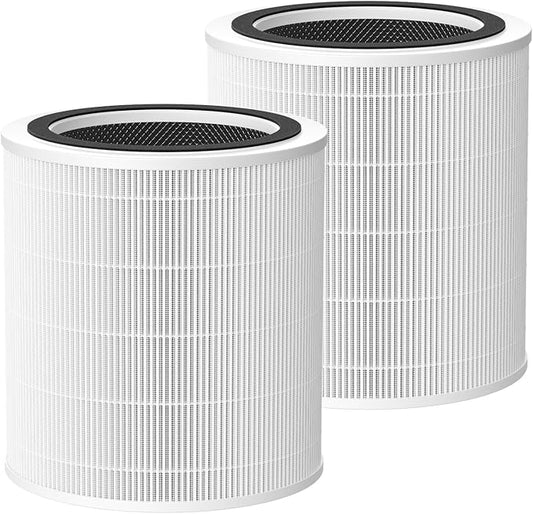 Core 400S-P Replacement Filter for LEVOIT Core 400S-P Smart Air Purifi-er, 3-IN-1 HEPA and Activated Carbon Filter, Compared to Part# Core 400S-RF(LRF-C401S-P-WUS), White