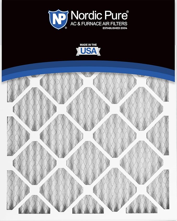 Nordic Pure 12x20x1 (Actual Size: 11 1/2 x 19 1/2 x 3/4) Pleated MERV 10 Air Filters 6 Pack
