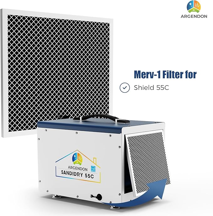 ARGENDON MERV-1 Filter for Crawlspace Dehumidifier Sandidry 55C (1 Pack)