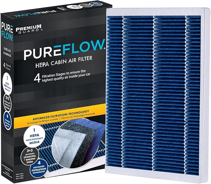 PureFlow HEPA Cabin Air Filter PC9366HX | Fits 2010-2018 Mercedes-Benz Sprinter 2500, 2007-2019 Sprinter, 2010-2018 Sprinter 3500, 2007-2009 Dodge Sprinter 2500