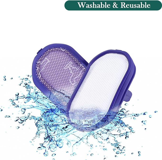 2 Pcs Filter for Dyson DC30/DC31/DC34/DC35/DC44/DC45 Digital Slim,DC56 Washable Pre-Filter Replacement Compatible with Dyson Vacuum Cleaners,Replaces Pre-Filter Part #917066-02