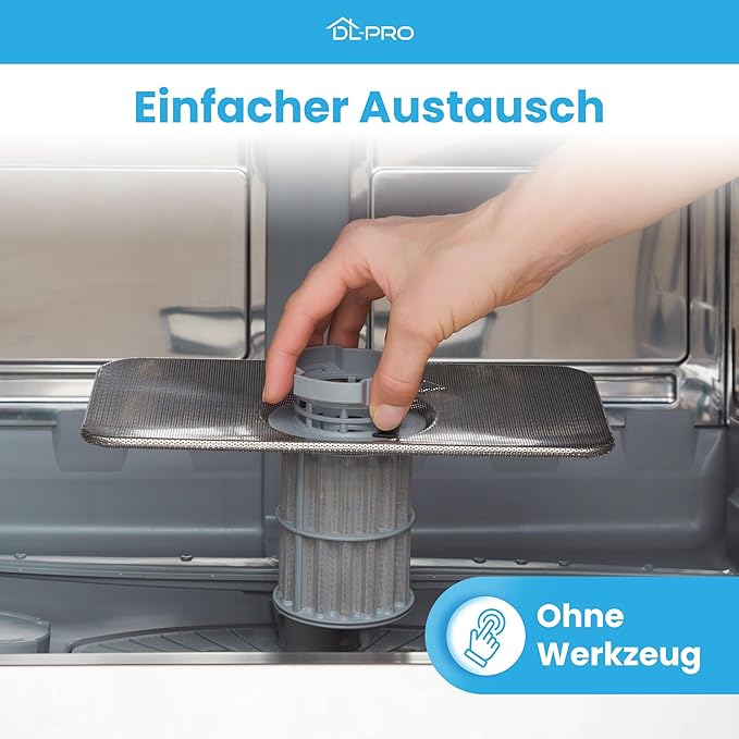 Dishwasher Drain Mesh Filter for Bosch Thermador Siemens 00645038 645038 Two Piece Circulation Pump Micro Filter for Dishwasher SuperSilence Logixx PerfectDry iQ300 Serie 2 Serie 4 Serie 6
