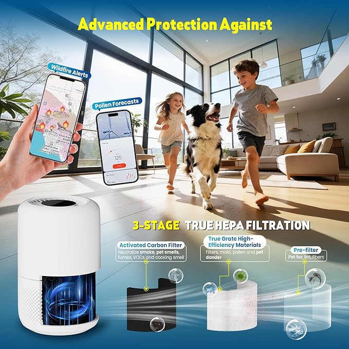 Improvedhand Core 200S Filter Replacement Compatible with Levoit Core 200S-P Air Purifier,True Great High-Efficiency Materials with Activated Carbon Filter,#Core 200S-RF,4 Pack