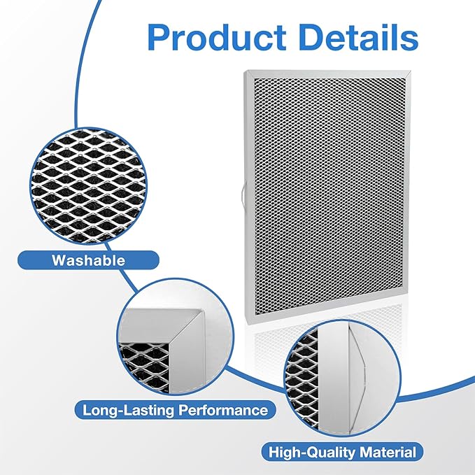 5881 Washable MERV 8 Dehumidifier Filter for Whole-House Dehumidifiers E080 and E100 or Dehumidifying Ventilator 8192A, 12x13.5x1 (Pack of 2)