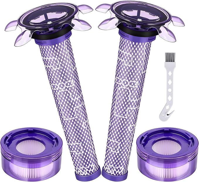 Upgraded V8 Filter for Dyson V8 V7 New Version / SV25 / SV37 / V8 Animal Extra Cordless V8 FOCUS Mattress Vacuum Cleaner Replacement Parts Accessories Filters