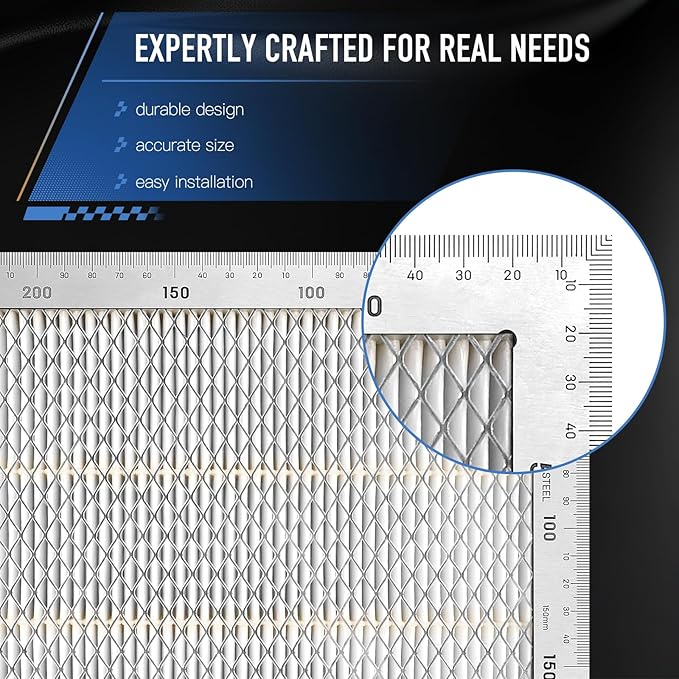 HEPA Cabin Air Filter,Tested 99.95% Filtration, Zero deformation,CF11966 for Envision,CT5,LYRIQ,XT5,Blazer,Camaro,Colorado,Equinox,Impala,Malibu,Silverado,Canyon,Acadia,Sierra,Terrain,Yukon
