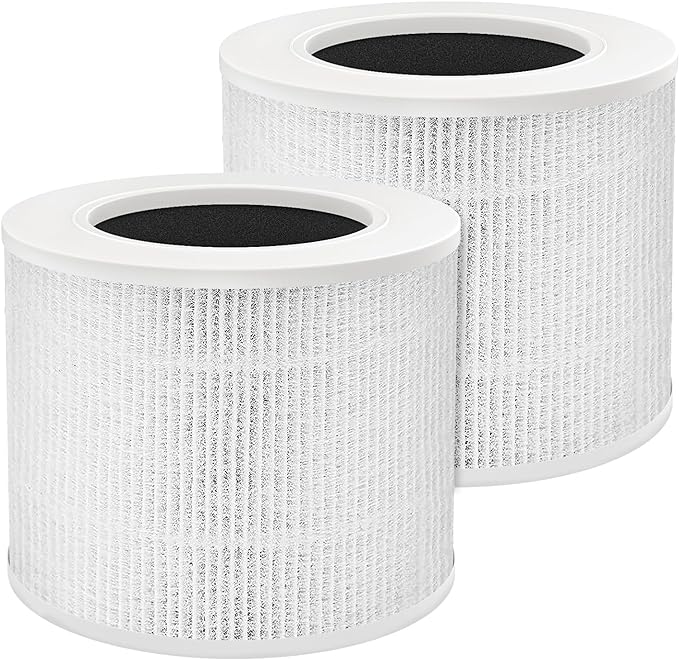 Leemone Core Mini Replacement Filter for LEVOIT Core Mini Air Purifiers,Core Mini-P, 3-in-1 HEPA, High-Efficiency Activated Carbon, Replace Part Core Mini-RF,2 Pack