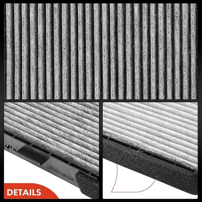 A-Premium Cabin Air Filter with Activated Carbon Compatible with Hyundai Elantra 2001-2006, Entourage 2007-2010, Tiburon 2003-2008 & Kia Sedona 2006-2010