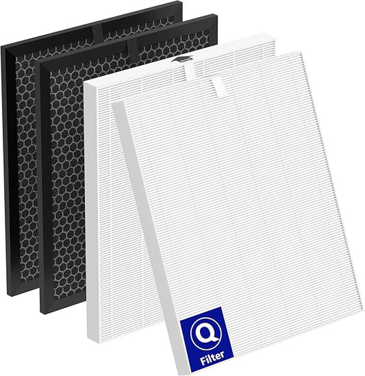 5510 5520 HEPA Air Purifier Filter Q Replacement Compatible with Winix 5510/5520 PlasmaWave Air Purifier, HEPA and Deodorization Activated Carbon Filter Combo, Part# 1712-0123-00 (Original, 2 Set)