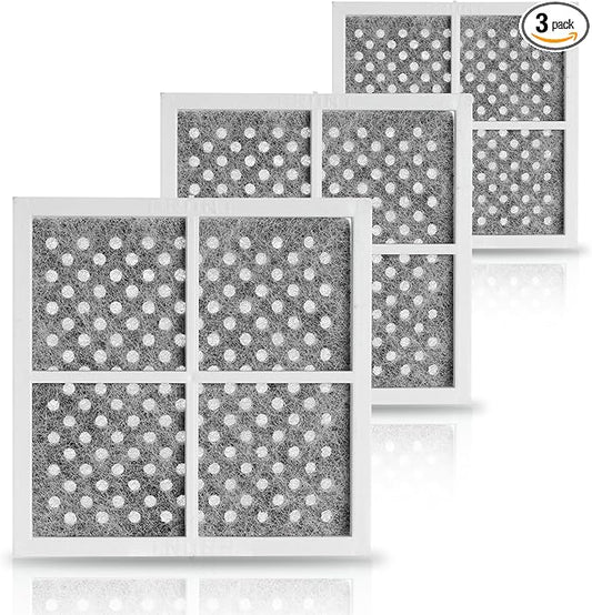 PartsBroz LT120F Refrigerator Air Filter 3-Pack for ThinQ LG Refrigerator Air Filter Replacement, Kenmore Elite Fridge Fresh Filters 46-9918 469918 9918 ADQ73214408 ADQ73214404 ADQ73214402 LMXS30776S