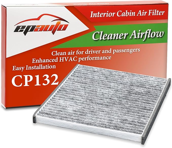 EPAuto CP132 (CF10132) Cabin Air Filter with Activated Carbon, Replacement for Toyota Camry, Sienna, Avalon, Solara; Lexus RX350, GX470, RX330, RX400h, ES300, ES330 - Fits Select Models 2000-2010