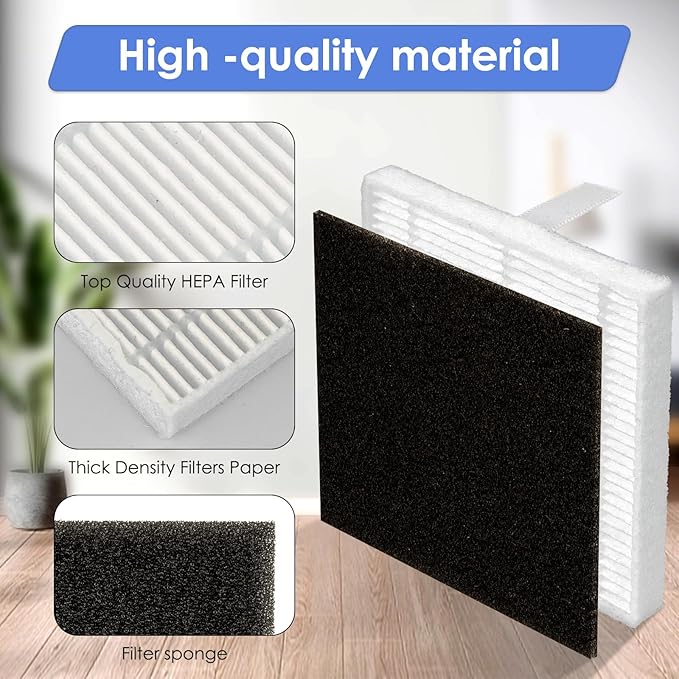 (6 Pack) T20+ HEPA Filters and Foam Filters Compatible With Airrobo T20+ Robot Vacuum Cleaner, Filters Accessories Kit, Filter Kit, Replacement Parts
