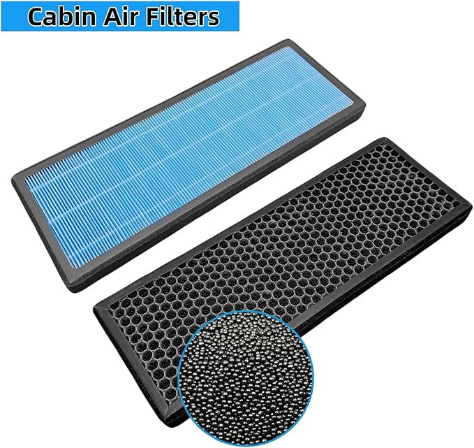 HEPA Air Filter Activated Carbon Cabin Air Filter Replacement for Tesla Model Y Accessories 2024-2020 (Set of 4 Packs)