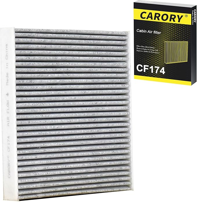 Cabin Air Filter w/Activated Carbon for Lexus IS300 (2016-2025), IS350 (2014-2025), IS250 (2014-2015), RC350 (2015-2025), GS350 (2013-2020), OE# 87139-30100, 87139-YZZ99, CF10074, XC10218C