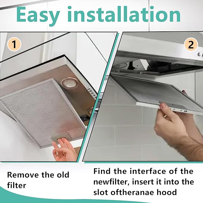 [3-Pack]Updated W10169961A Range Hood Filter Replacement,10.5 x 12 Inch 5-Layer Aluminum Mesh Grease Filters Compatible with Whirlpool, KitchenAid,Jenn-Air Vent Hoods - Efficient Grease Blocking