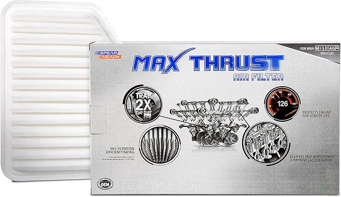 Spearhead Max Thrust Engine Air Filter | Fits 05-12 Avalon, 07-11 Camry 3.5L V6, 09-10 Corolla XRS, 06-12 RAV4, 09-15 Venza 3.5L V6 & More | OEM Fit & High Dust Holding Capacity (MT-169)