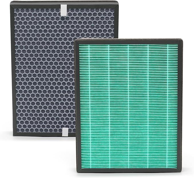 400 400S Replacement Filter Compatible with Coway Airmega Max 2 400/400S Air Pu-rifier Filter Replacement (Compare to Part# AP-2015F/AP-2015E) w/Premium H13 True HEPA & Activated Carbon, 2-Pack