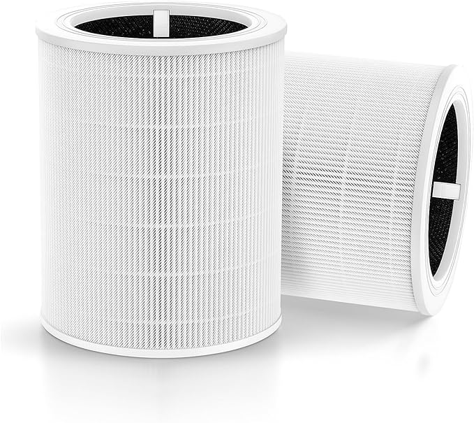 Core 600S Replacement Filter Compatible with LEVOIT Core 600S-RF & Core 600S-P Air Filter, 3-in-1 High-Efficiency Filter Core 600S for Home Large Room, 2 Pack