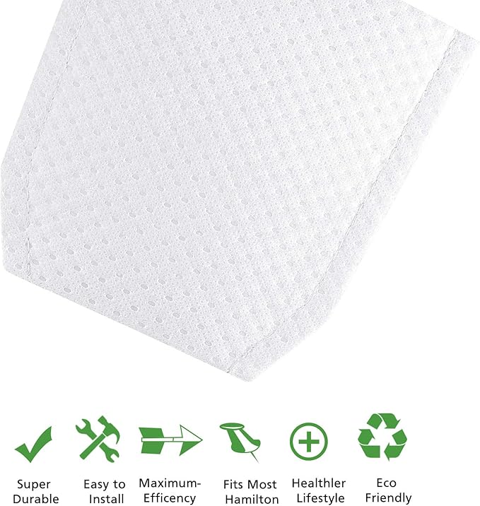 isinlive Cloth Vacuum Filter Compatible with Makita T-03193 443060-3, Makita Cordless Vacuums Models XLC02ZB, XLC02ZW, XLC02RB1W, XLC02R1B, LC01Z, BCL180W, 10PCS