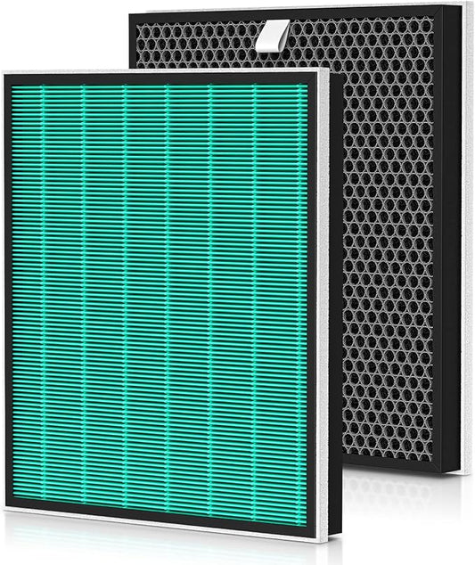 2 Pack 250/250S Replacement Filters for Coway Airmega 250 250S Max2 Air Purifier, Max 2 Green HEPA and Activated Carbon Filter Set, AP-1720-FP