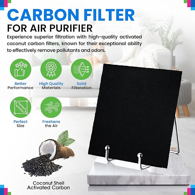 Bagean HPA300 Carbon Pre Filter A Compatible with Honeywell Air Purifier Filter Replacement - Fits HPA300 HPA5350 HPA5300B Series - Activated Prefilter A Absorbs Odor & Filters Freshen the Home (4-Pk)