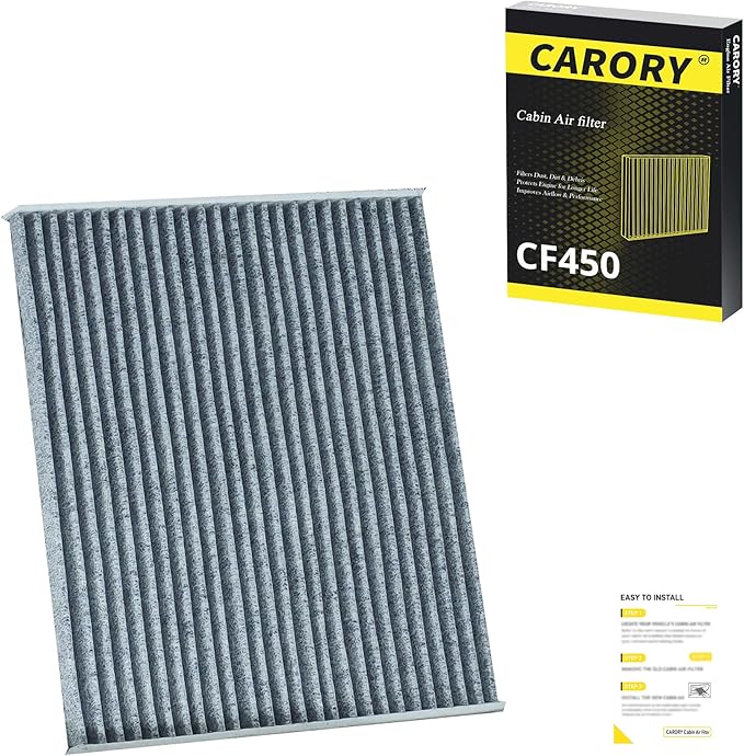 Cabin Air Filter for Jeep Wrangler 2018-2025 (GAS & 4xe HYBRID ONLY - NOT for Diesel), Gladiator（GAS ONLY - NOT for Diesel） 2020-2025, OE# 68565698AA