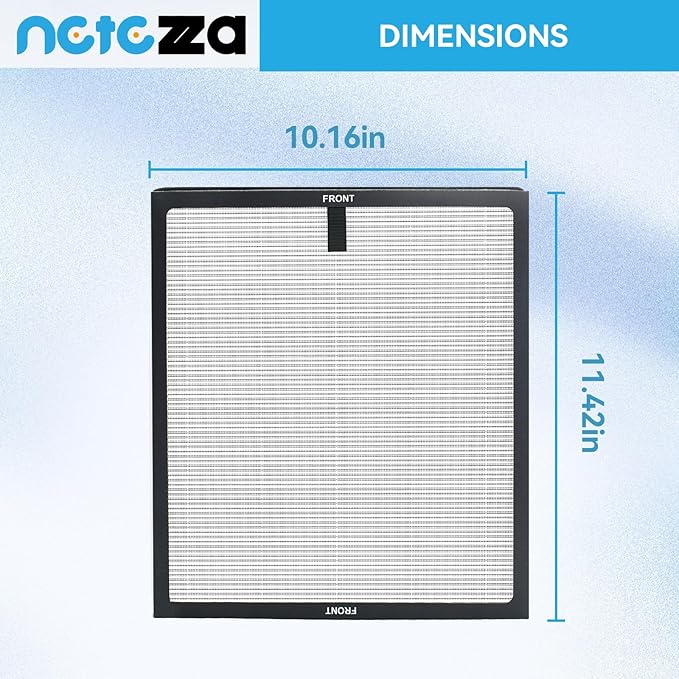HAP603 Replacement filter Compatible with ECOSELF HAP603 Air Purifier, 3-in-1 True Air Purifier replacement filter, 2 PACK, White