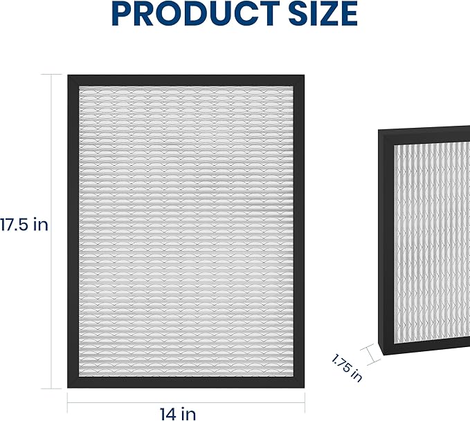 4 Packs 14 x 17.5 x1.75 MERV 13 Replacement Dehumidifier Filter for Santa Fe Advance90, Advance100, Advance120, Honeywell DR90 & DR120 Dehumidifier Models