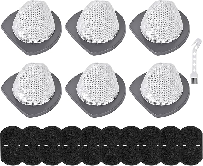 Featherweight Filter Compatible with Bissell Featherweight Stick Lightweight Bagless Vacuum 2033 20331 20333 20334 20336 20339 2033M, 6 Mesh Filters 10 Foam Filters, Replace part# 1611508