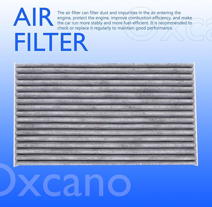 27891-3DF0A Cabin Air Filter w/Activated Carbon Compatible with Nissan Cube 2009 2010 2011 2012 2013 2014, Juke 2011 2012 2013 2014 2015 2016 2017, Leaf 2011-2018, Sentra 2013 2014 2015-2018