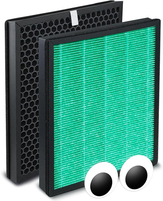 BBT BAMBOOST 300 Replacement Filter Compatible with Coway Airmega Max2 300/300S Air Purifier, 2-in-1 H13 Combined True HEPA and Activated Carbon Filter, Part #AP-1515-FP, 2 Pack