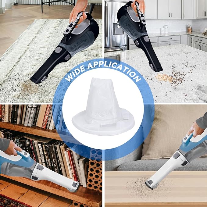 VF110 Replacement Filter for Black & Decker Dustbuster AdvancedClean Cordless Handheld Vacuum CHV1410L CHV1410 CHV9610 CHV1210 CHV1510 CHV1410B Dust Buster VAC BDH2000L 90558113-01(10Pack)