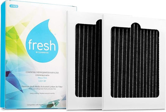 FRESH Paultra Refrigerator Air Filter Replacement for Frigidaire and Electrolux EAFCBF, Compatible with Paultra, PureAir Ultra, 242061001, 241754001 - (2 Pack) Air filter by MIST