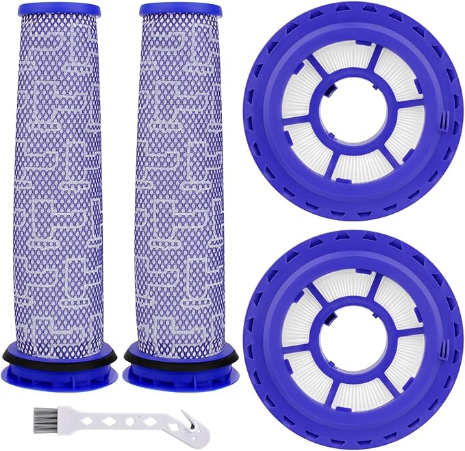 Filter Replacements for dy.son Ball Animal 2, DC65 DC41 UP13, Ball Vacuums Ball Animal 3, DC66 UP20 UP30 Multi Floor for dy.son, 2 HEPA Post Filters & 2 Pre Filters, Replace Part#920769-01 & 920640-01