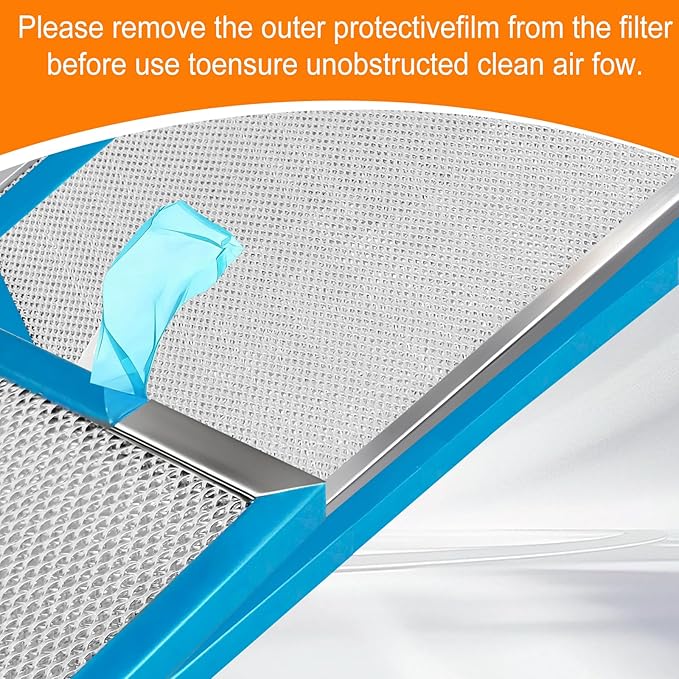 Stove Hood Vent Filter 11-1/4" x 11-3/4" BPQTAF S99010316 Compatible with Broan Range Hood Filter Replacement - 2 Pack