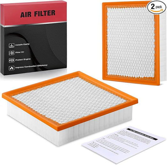 BDFHYK CA10755 2PC Engine Air Filters Compatible with Toyota Avalon Avalon Camry Highlander Sienna, Compatible with Dodge Durango 2011-2024 - Replace# 17801-0P050