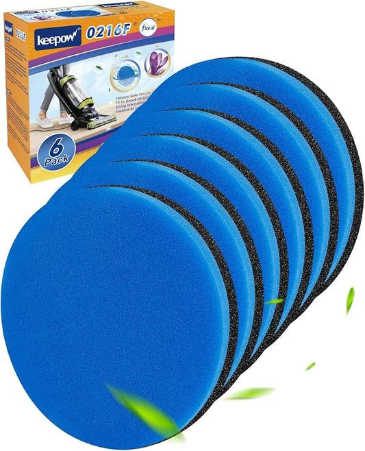 KEEPOW Vacuum Filter Replacement Compatible with Bissell Cleanview & PowerGlide Pet & Swivel Rewind Vacuum Cleaners, Compare to Part #12141, 6 Pack (Light Fragrance)