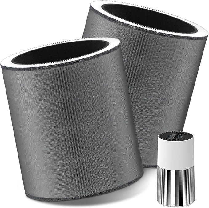 C610 Replacement Filter Z Compatible with Winix C610 Air Purifier, Compares to Part #1712-0121-00, 3-in-1 Edge-binding Process Filtration Filter, 2 Pack
