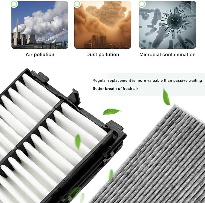 JOJOMARK Cabin and Engine Air Filter Set Fits for 2021-25 K5, 2023-25 Sportage, 2021-25 Sorento, 2022-25 Santa Cruz, 2020-25 Sonata, 2021-25 Santa Fe, 2022-25 Tucson, 97133-L0000, 28113-L1000