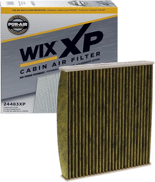 WIX 24483XP WIX XP Cabin Air Filter Replacement, Triple-Layer Protection with Activated Carbon & Advanced Airflow Media Compatible With Various Lexus, Toyota, Scion, Pontiac Vibe, Subaru