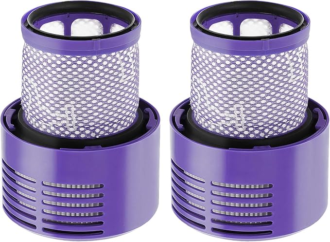 2 Pack V10 Filters Replacement for Dyson Cyclone Series, Cyclone V10 Absolute, Cyclone V10 Animal, Cyclone V10 Motorhead, Cyclone V10 Total Clean, SV12, Replaces Part # 969082-01