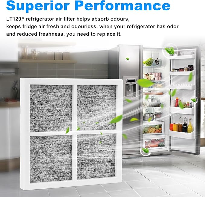 Refrigerator Air Filter LT120F FOR LG Refrigerator Air Filter Replacement ADQ73214404 ADQ73214402 ADQ73214403 Kenmore Elite 46-9918 469918 9918-4 Pack