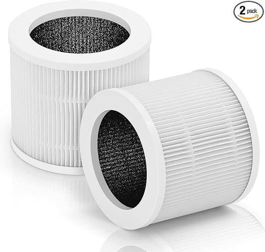 A1 Air Filter Replacement Set Compatible with VEWIOR Air Purifier Filter Replacement, Model HQSC-50, HQKJ-80, AMEIFU AP01W, KOIOS HQKJ-50 3-in-1 Filtration Efficient Air Cleaner 2 Packs