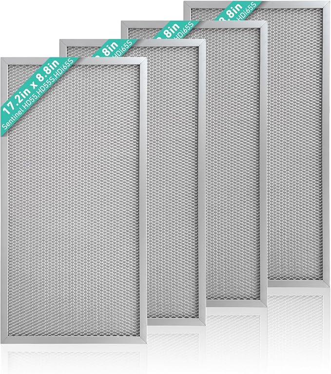 MERV-8 Filter Replacement Set Compatible with AlorAir Basement Dehumidifiers Sentinel HD55 Sentinel HDi65（4 Pack ）